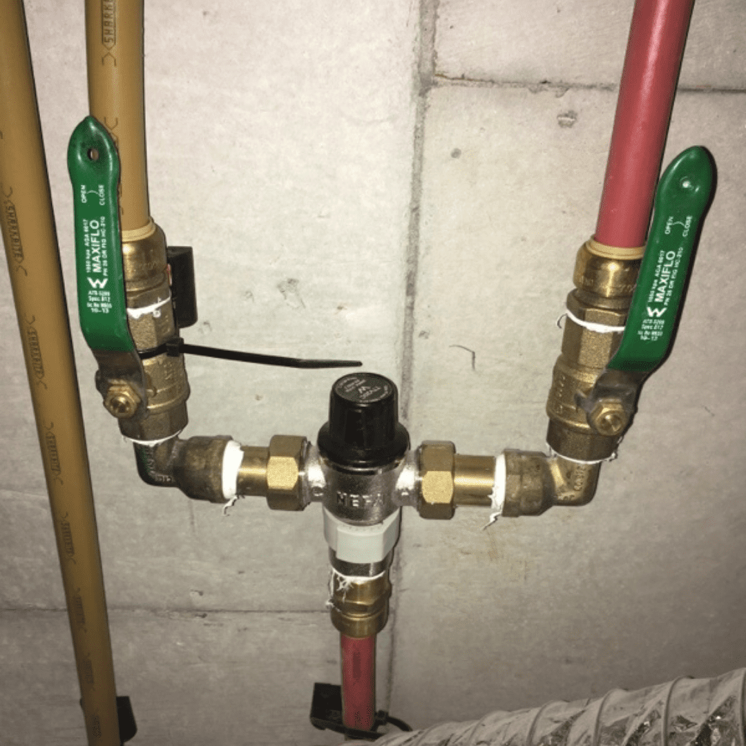 Residential plumbing, Hawthorn, Old tempering valve
