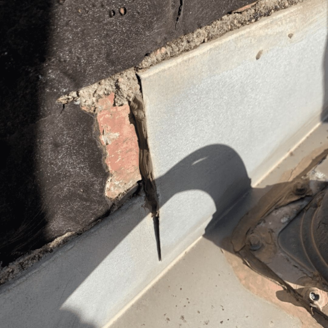 Residential Plumbing, Richmond, External view of leak