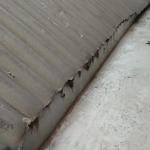 Plumber Melbourne, Mont Albert, Corrugated Roof Sheets Before
